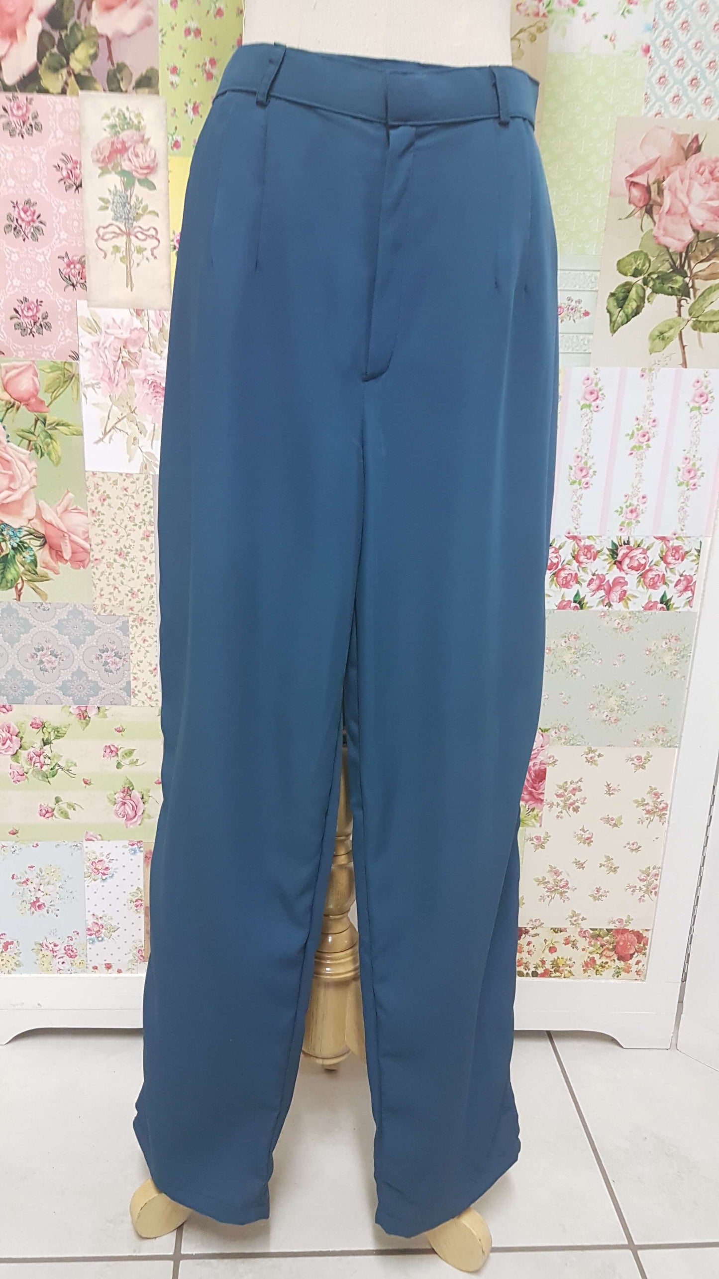 Petrol Blue Pants BK0508