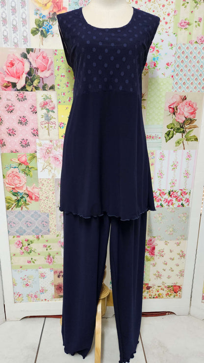 Navy Blue 3-Piece Pants Set LR0616