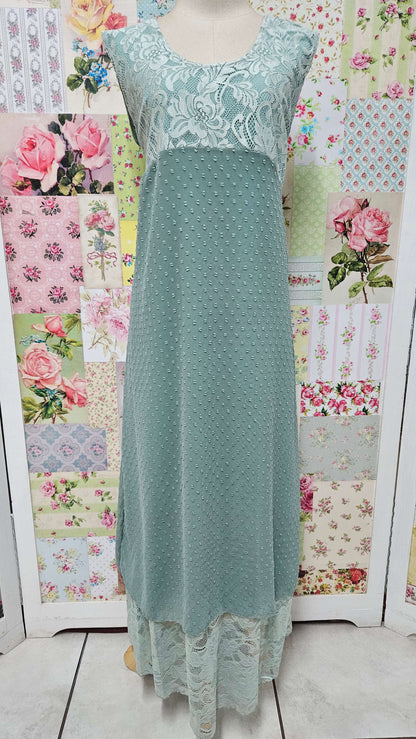 Sage Green Dress Set LR0678