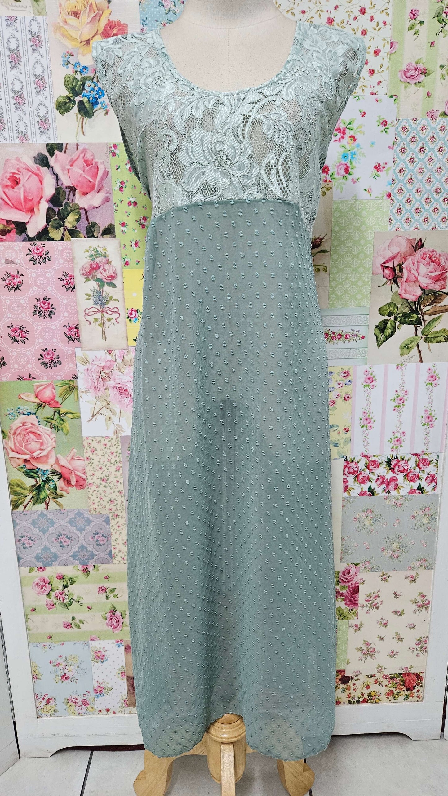 Sage Green Dress Set LR0678