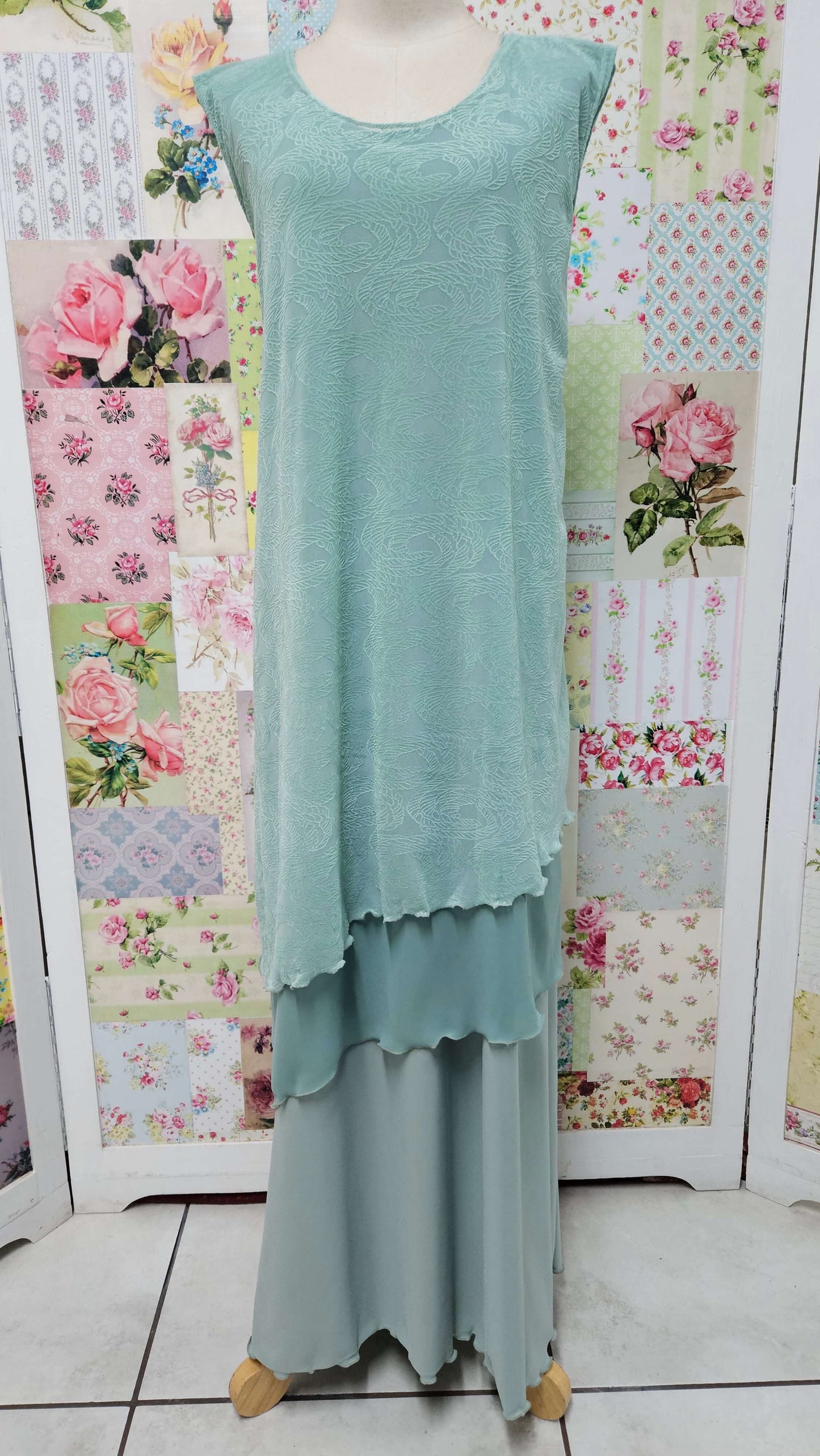 Sage Green Dress Set LR0682