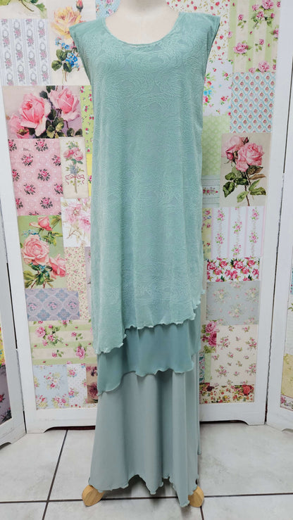 Sage Green Dress Set LR0682