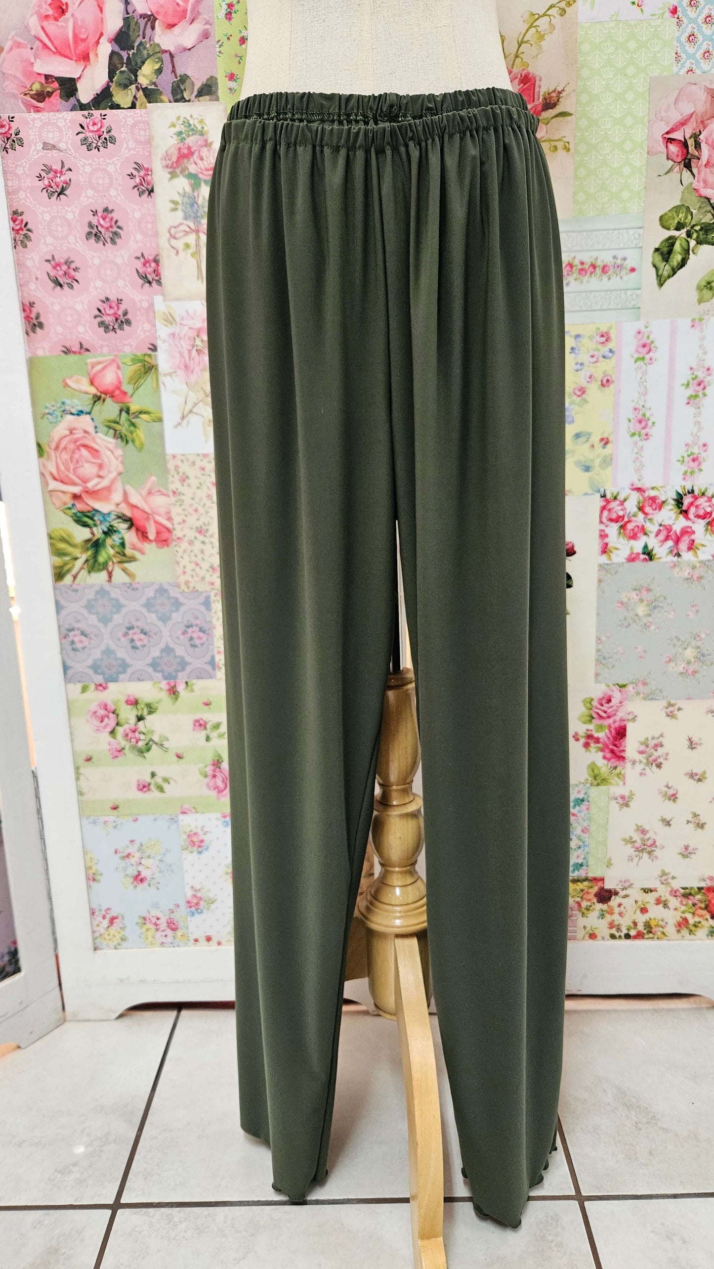 Olive Green 3_piece Pants Set LR0700