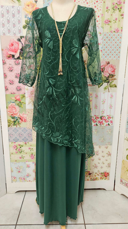 Emerald Green Dress Set LR0656