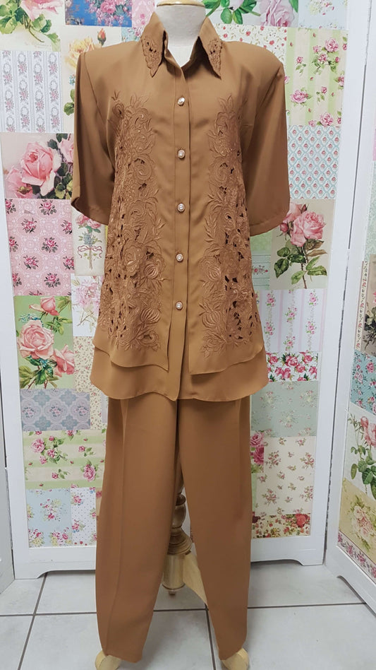 Caramel 2-Piece Pants Set BS05