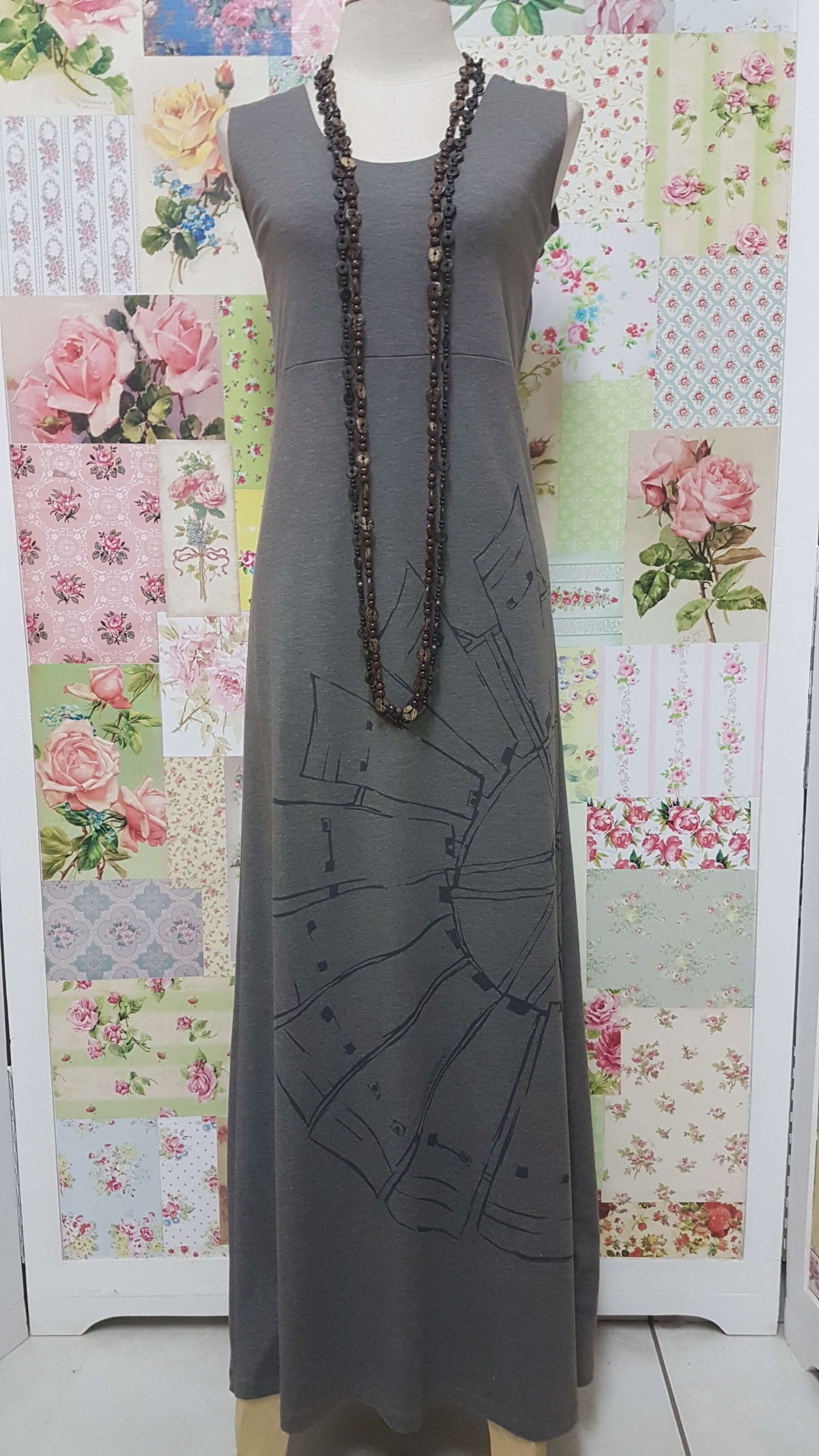 Taupe & Grey Dress RA002