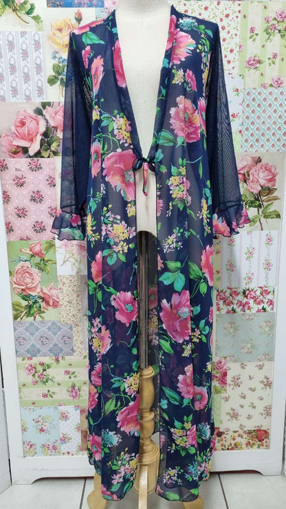 Navy Floral Jacket LR0288