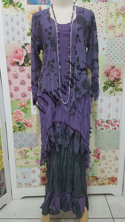 Purple & Grey 3-Piece LR056