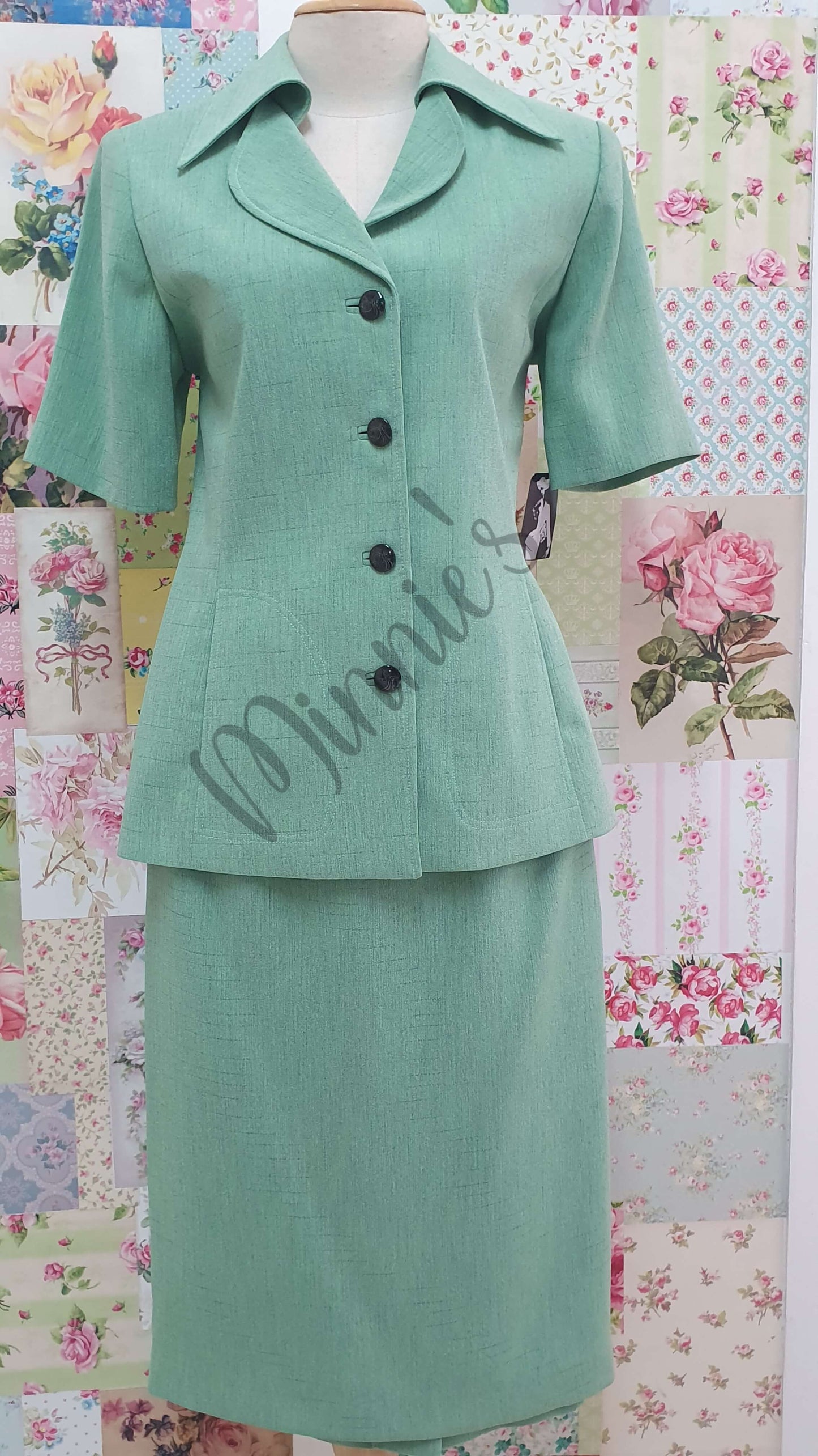 Green 2-Piece Skirt Set BK0425