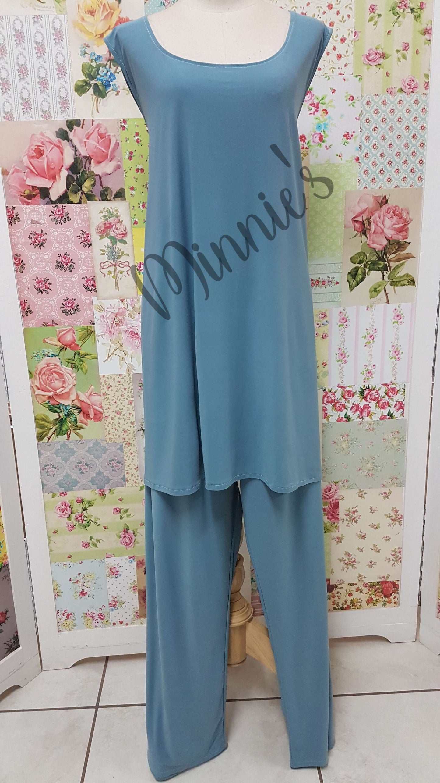 Duck Egg Blue 3-Piece Pants Set MB0235