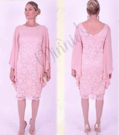 Blush Pink Lace Dress NA097