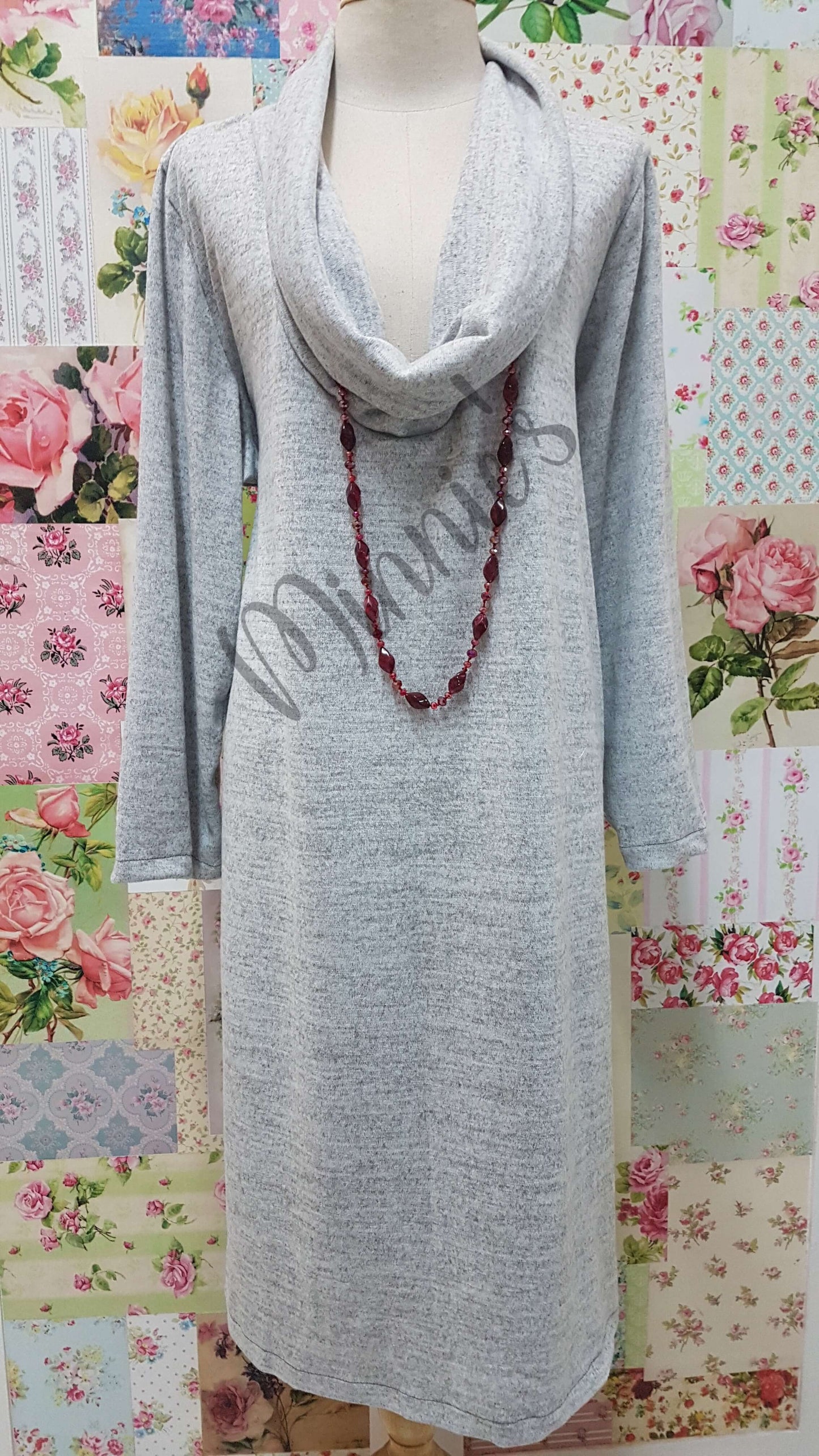 Grey Tunic Dress SZ071