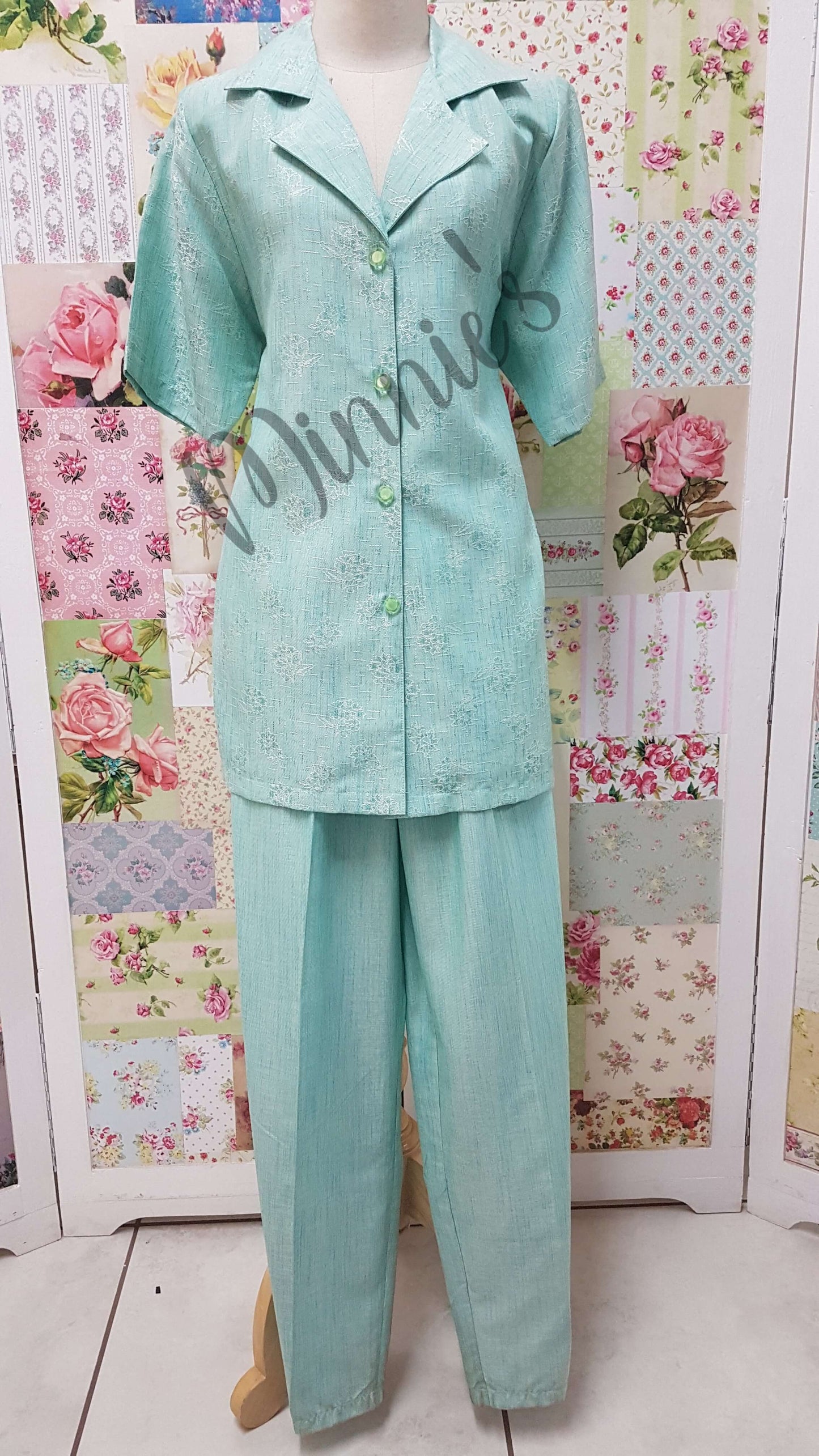 Mint Green 2-Piece Pants Set BS0142