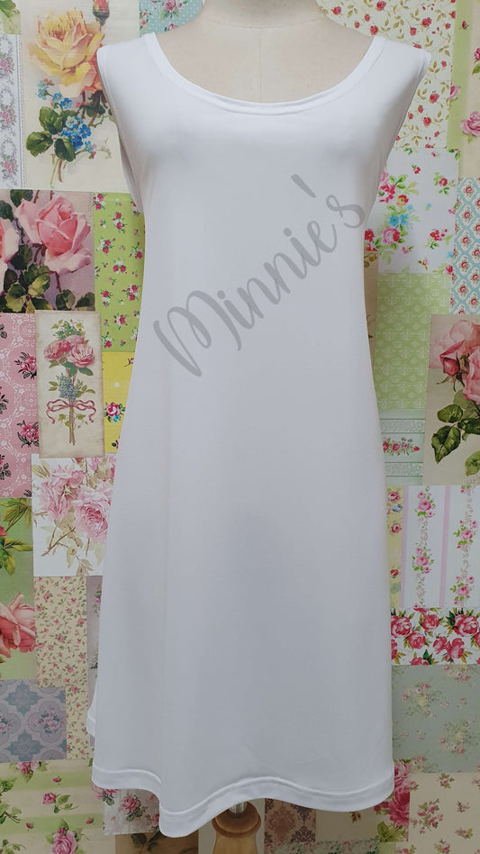 White Sleeveless Top SH018