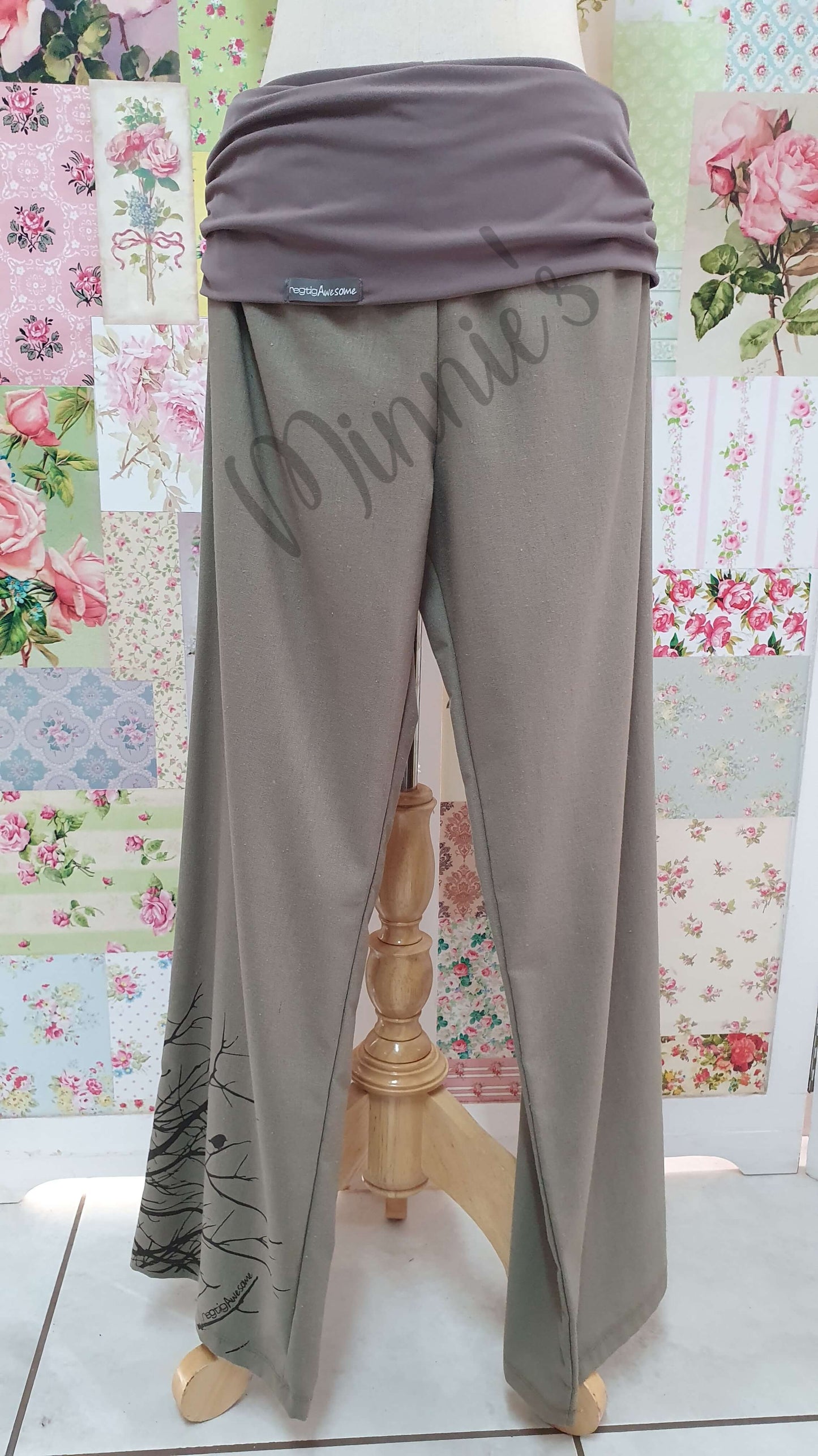 Olive Green & Mocha Pants RA028