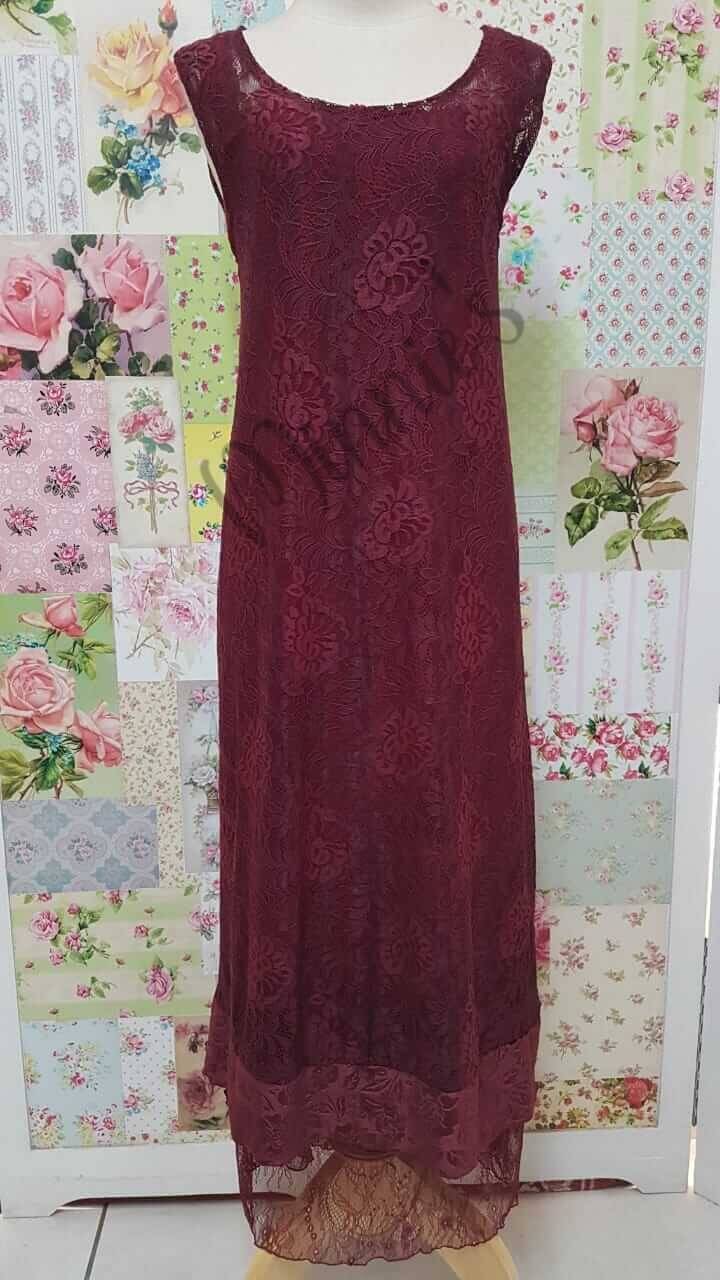 Burgundy 3-Piece Dress Set ML07