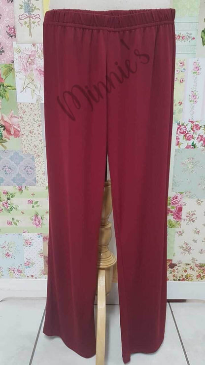 Maroon 3-Piece Pants Set SH055