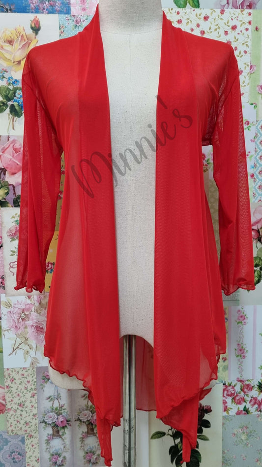 Red Mesh Bolero LR0335