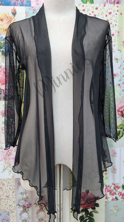 Black Mesh Bolero LR0336