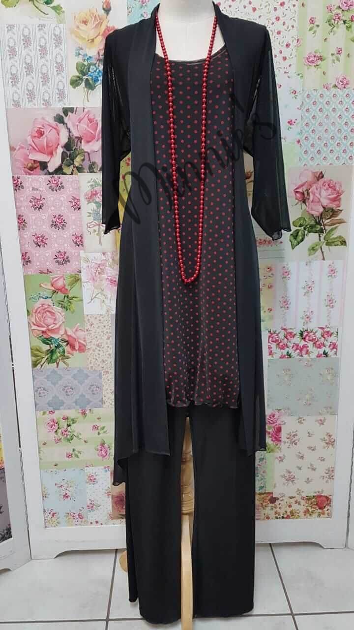 Black & Red Top LR0344