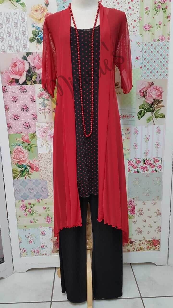 Black & Red Top LR0344