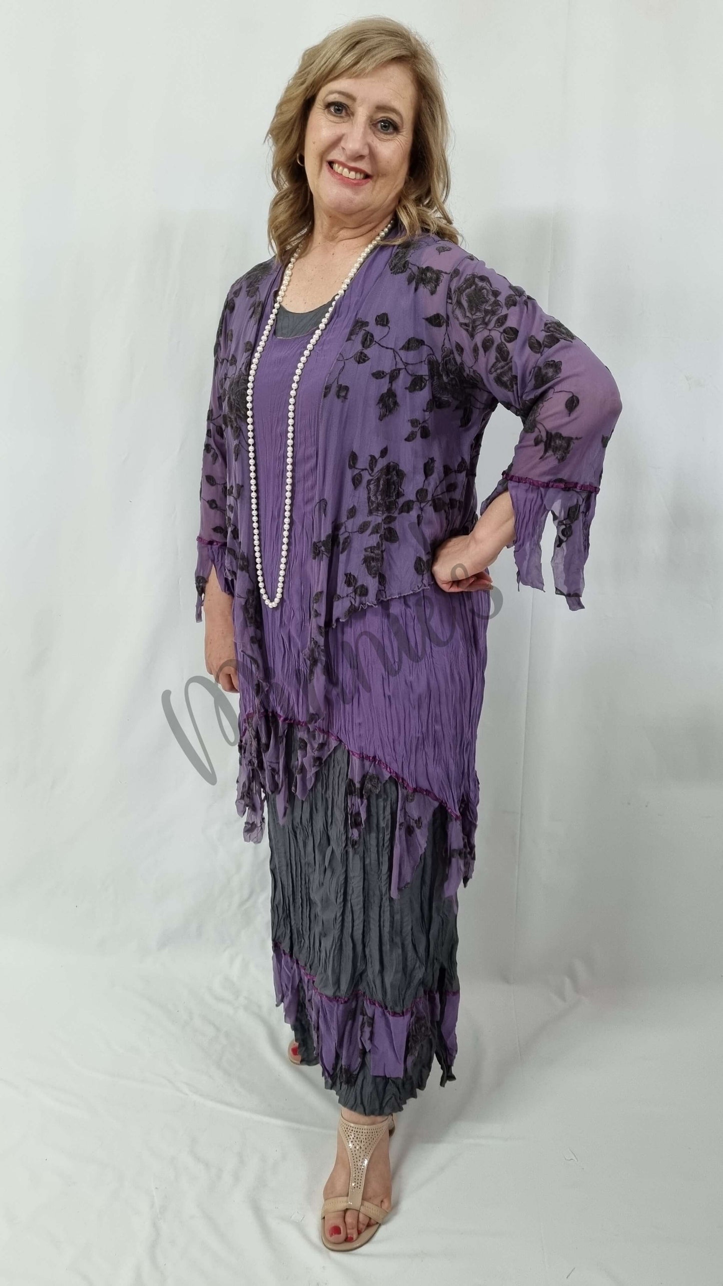 Purple & Grey 3-Piece LR056