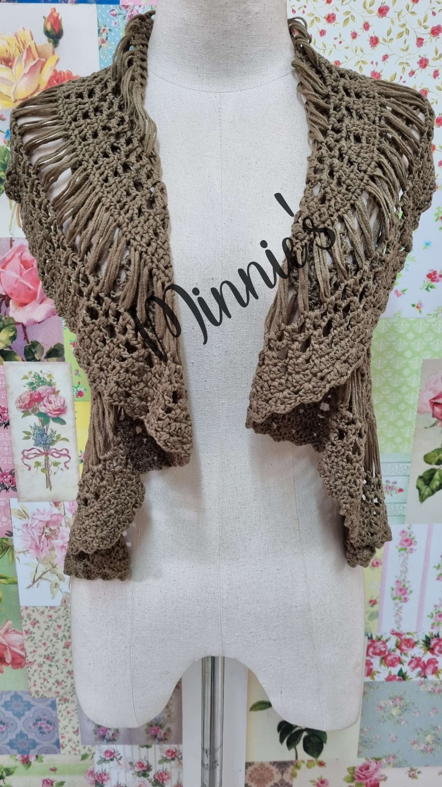 Mocha Crochet Top BK0317