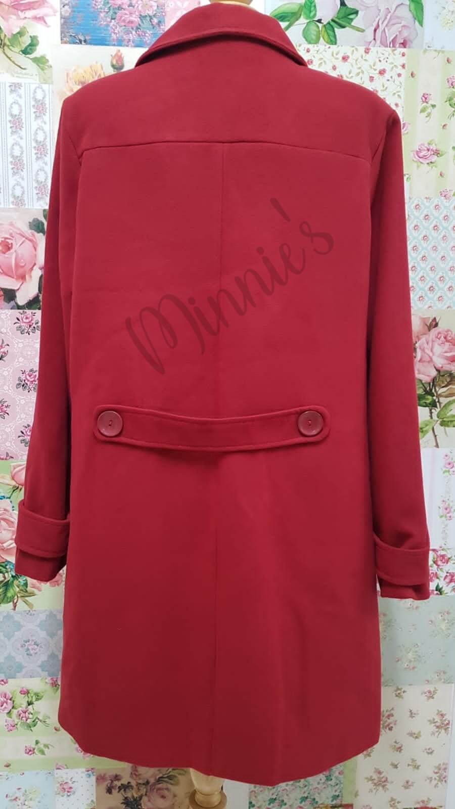 Red Melton Jacket BU0448