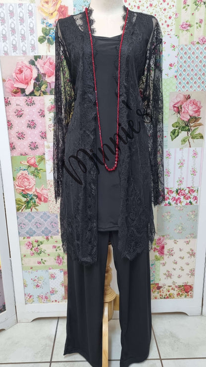 Black Lace Top SN023